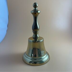 Vintage Heavy Solid Brass Bell 6.5”